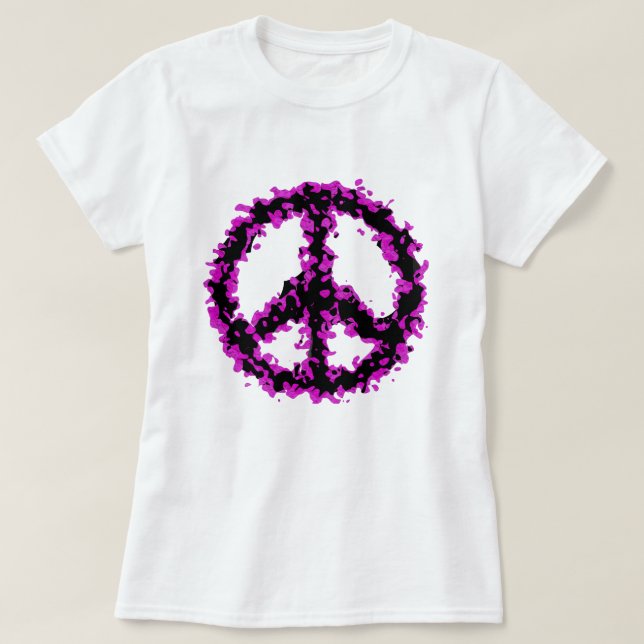 Camiseta Abstrato Peace (Frente do Design)