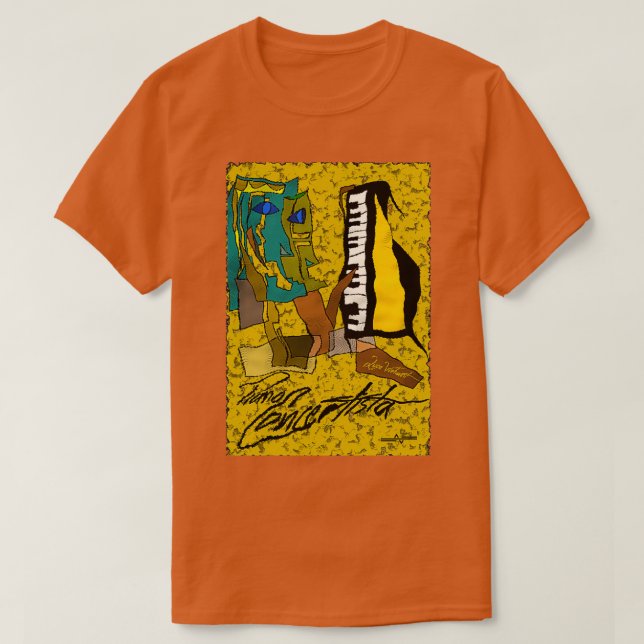 Camiseta Abstrato Piano Concertificate (Frente do Design)