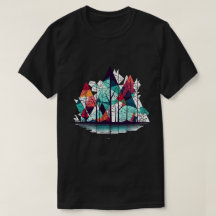 Abstrato Pine Árvores