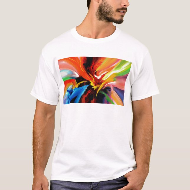 Camiseta Abstrato: Pintura de Serdar Hizli (Frente)