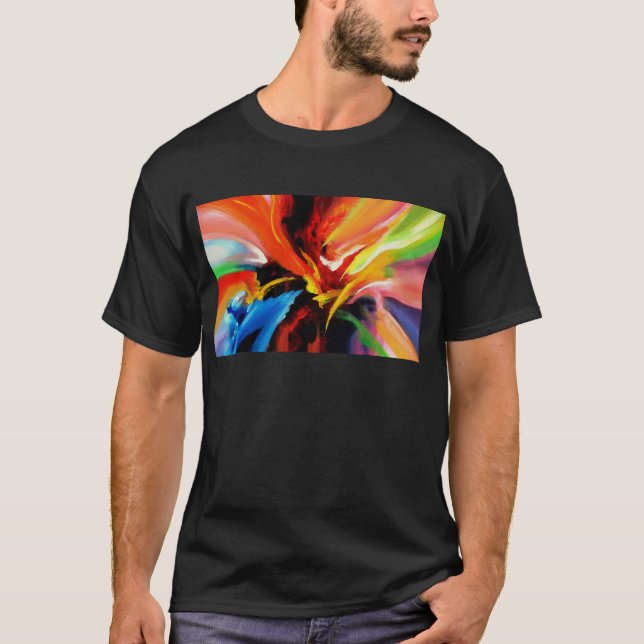 Camiseta Abstrato: Pintura de Serdar Hizli (Frente)