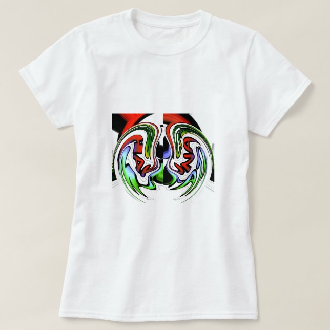 Camiseta Abstrato Profile Art Impressão (Frente do Design)