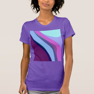 Camiseta Abstrato púrpura art 308