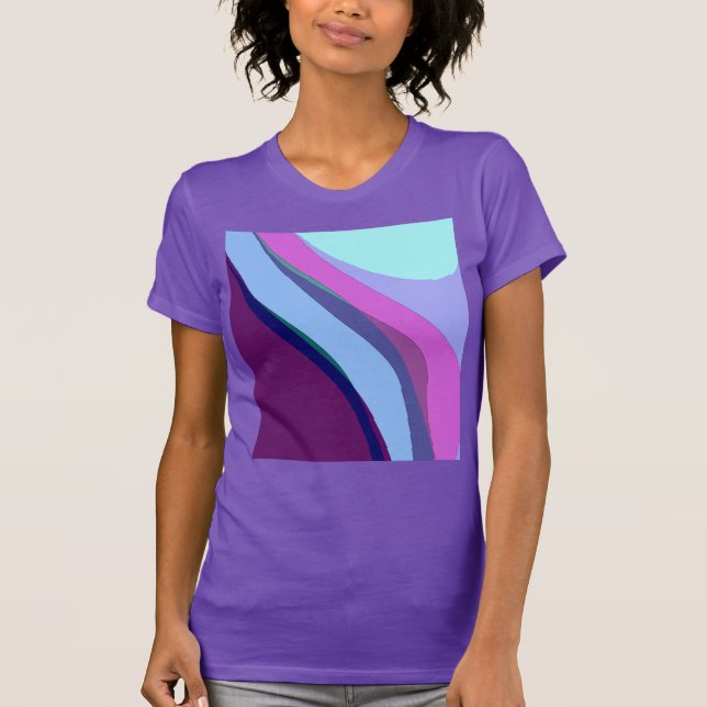 Camiseta Abstrato púrpura art 308 (Frente)