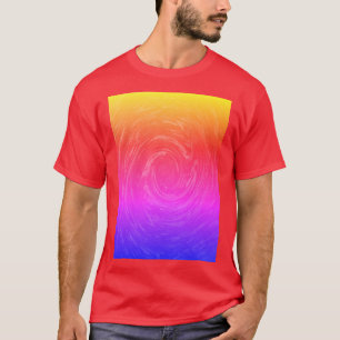 Camiseta Abstrato Rainbow Galaxy Spiral