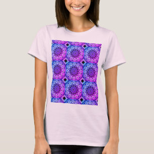 Camiseta Abstrato Rainbow Hydrangea Flowers