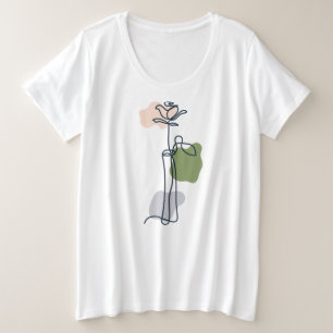 Camiseta Abstrato Rosa