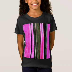 Camiseta Abstrato, Rosa E Vertical, Stripes 704