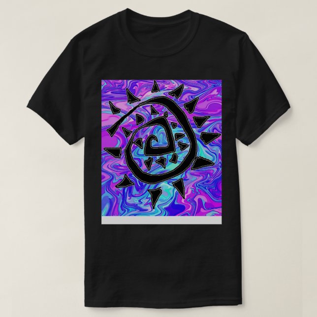 Camiseta Abstrato Roxo (Frente do Design)