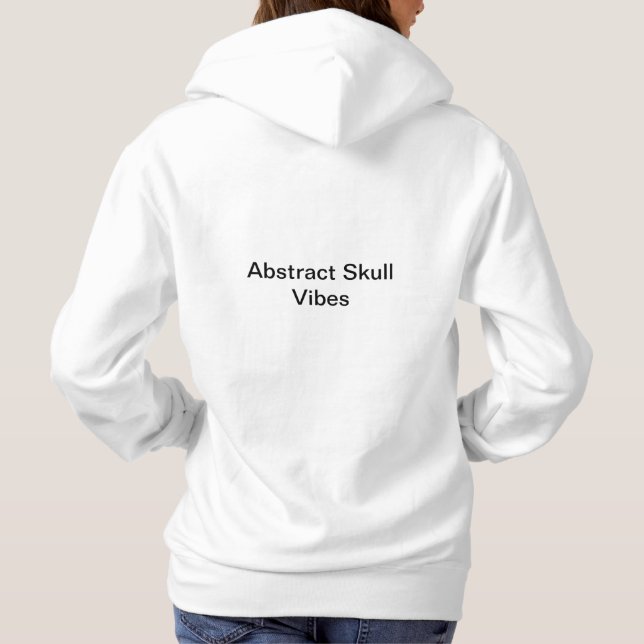 Camiseta Abstrato Skull Vibes Hoody Design por Li Tech (Verso)