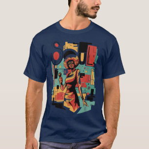 Camiseta Abstrato Soul Music & Arts Genres Jazz Notes Singi