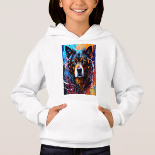 Camiseta Abstrato splash color dog