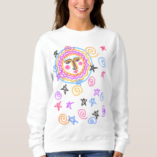Camiseta Abstrato Sun Art colorido para Vestir