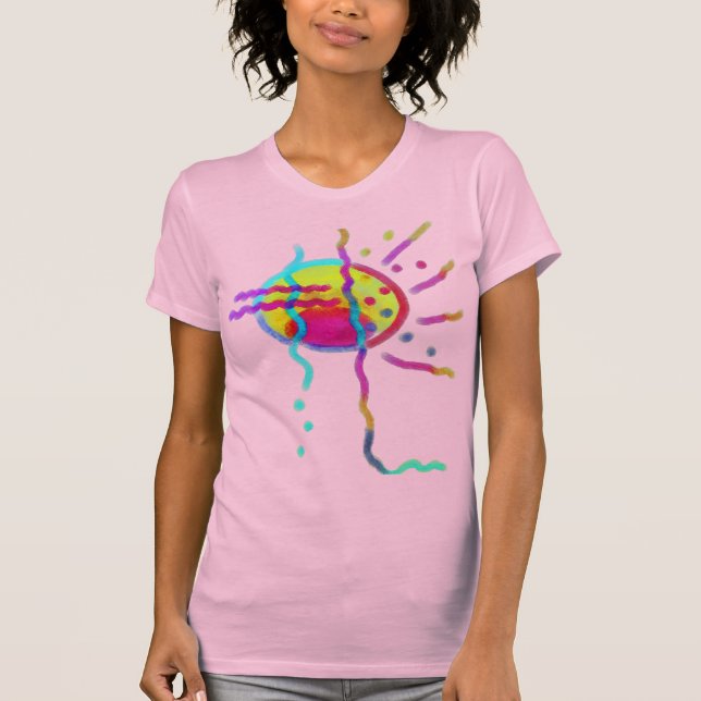 Camiseta Abstrato Sun Art colorido para Vestir (Frente)