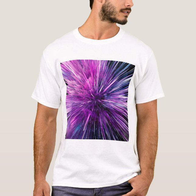 Camiseta abstrato supersónico (Frente)