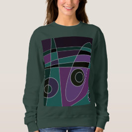 Camiseta Abstrato surfing Teal Purple