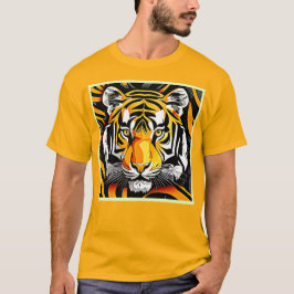 Camiseta Abstrato Tiger Art