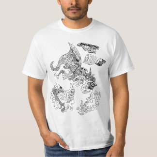 Camiseta Abstrato tirado