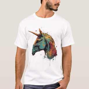 Camiseta Abstrato Unicorn