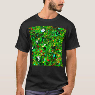 Camiseta Abstrato Verde do Mundo 409