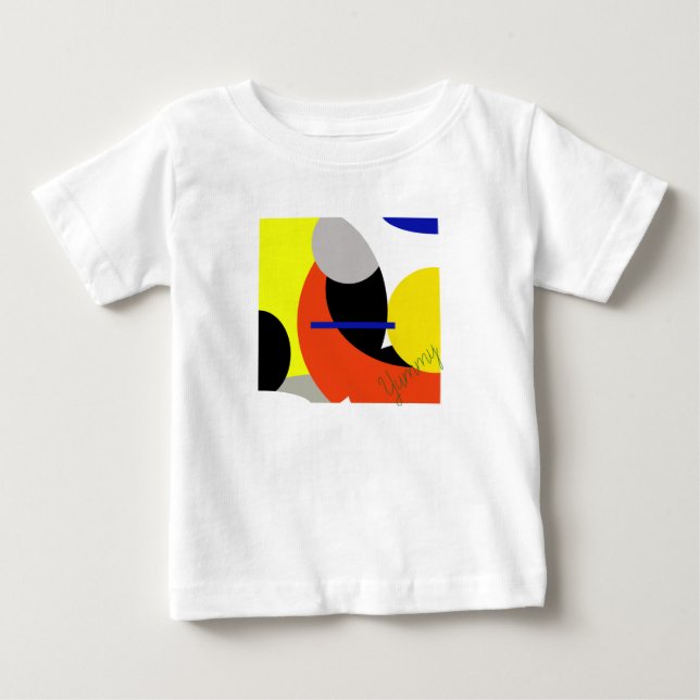 Camiseta Abstrato Vermelho Amarelo (Frente)