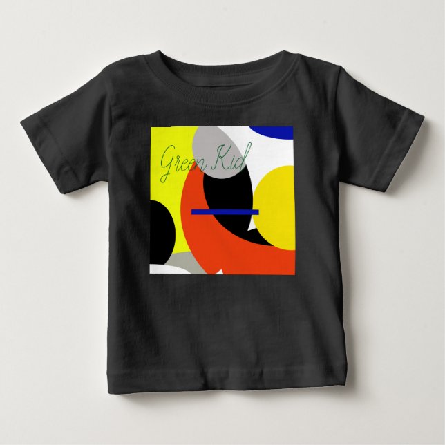 Camiseta Abstrato Vermelho Amarelo (Frente)