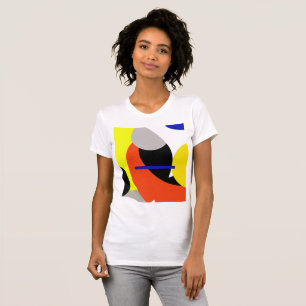Camiseta Abstrato Vermelho Amarelo