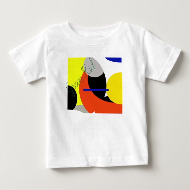 Camiseta Abstrato Vermelho Amarelo (Frente)