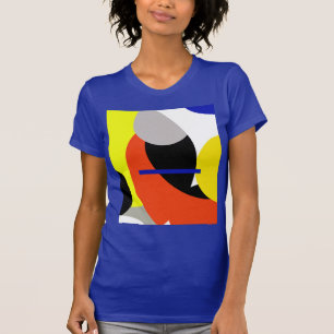 Camiseta Abstrato Vermelho Amarelo