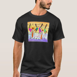 Camiseta Abstrato Watercolor Arte Africana, Felicidade