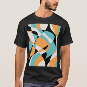 Camiseta Abstrato Waves - Design sem costura padrão