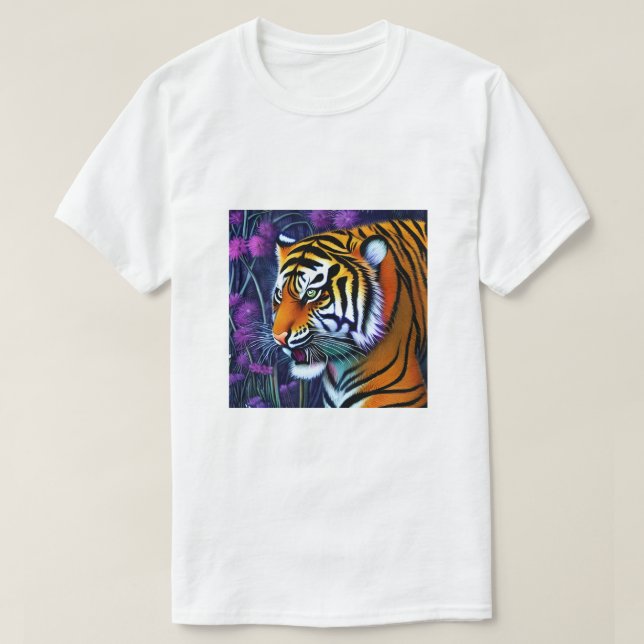 Camiseta Abstrato Wild Majexpressa Tiger (Frente do Design)
