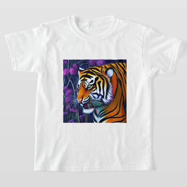 Camiseta Abstrato Wild Majexpressa Tiger (Postura )