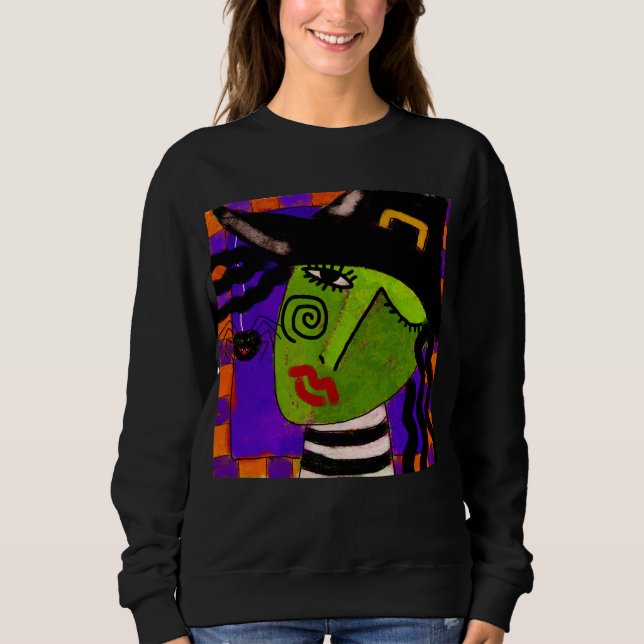 Camiseta Abstrato Witeen Halloween Art para Vestir (Frente)