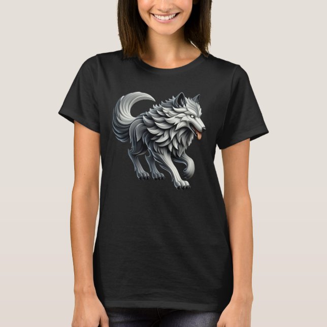 Camiseta Abstrato Wolf (Frente)