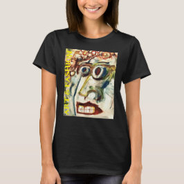 Camiseta Abstrato Womens Face Art/Fashion