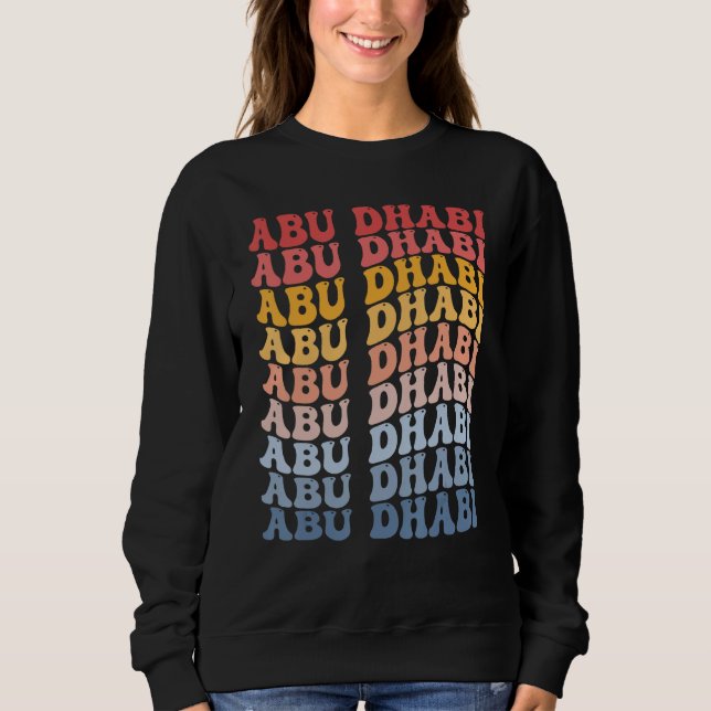 Camiseta Abu Dhabi City Groovy Retro (Frente)