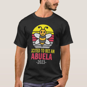 Camiseta Abuela 2023 Abelha Vovó Esperada Por Ser Abu