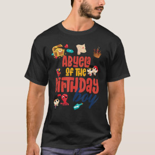 Camiseta Abuela Birthday Boy Pirata Tema De Festa de aniver