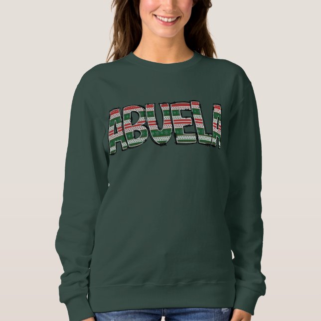 Camiseta Abuela Christmas Sweatshirt (Frente)