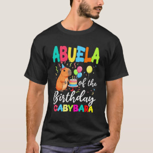 Camiseta Abuela Da Festa De Aniversário Da Garota Capybara 