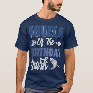Camiseta Abuela Do Aniversário Do Oceano Tubarão Correspond