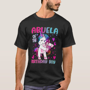 Camiseta Abuela do Birthday Boy Dabbing Unicorn Party 3