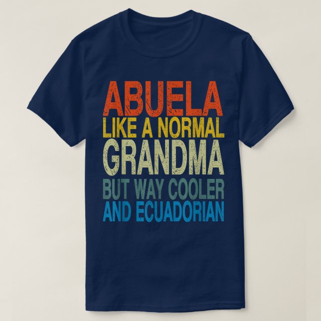 Camiseta Abuela Equatoriana - Mothe Equatoriana (Frente do Design)