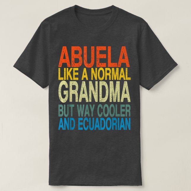 Camiseta Abuela Equatoriana - Mothe Equatoriana (Frente do Design)