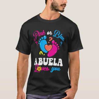 Camiseta Abuela Rosa Ou Azul Te Ama Sexo De Bebê Reveal G