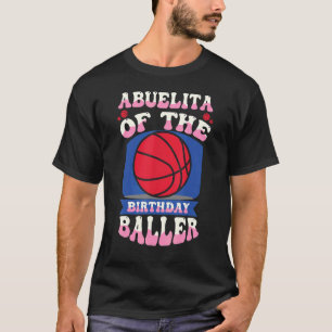 Camiseta Abuelita Do Tema B Do Aniversário Do Basquete De A