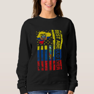 Camiseta Abuelo Avô equatoriano   Equador Bandeira EUA Pai