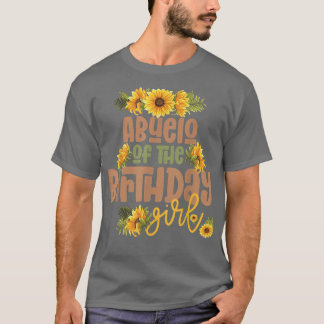 Camiseta Abuelo Birthday Rapariga Girassol Festa de anivers