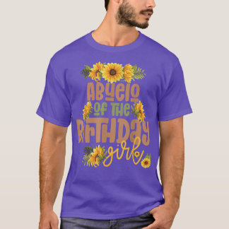 Camiseta Abuelo Birthday Rapariga Girassol Festa de anivers